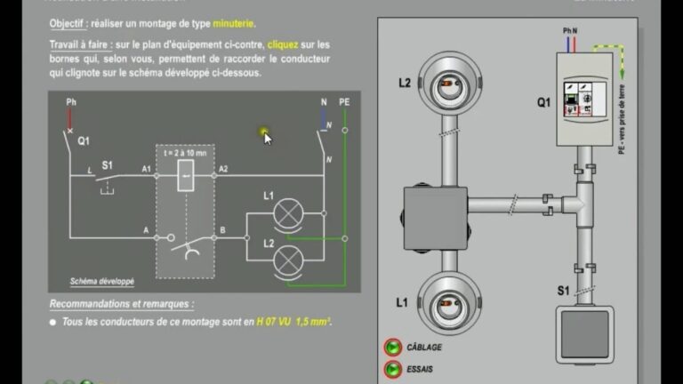 Fonctionnement et branchement d&rsquo;une minuterie électrique