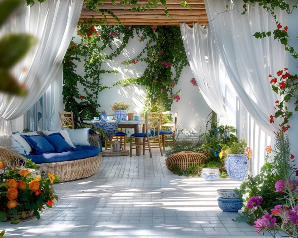 Comment aménager une terrasse grecque chez soi ?