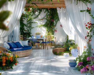 Comment aménager une terrasse grecque chez soi ?