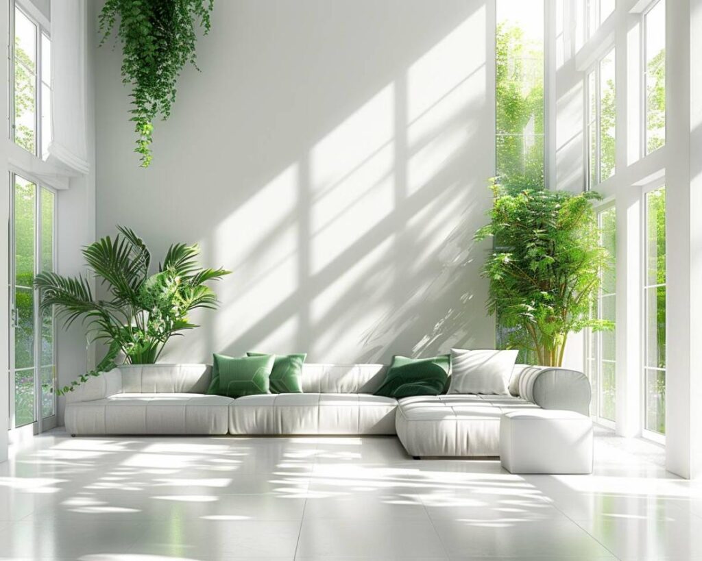 Comment décorer votre salon en vert et blanc pour un intérieur frais et moderne ?