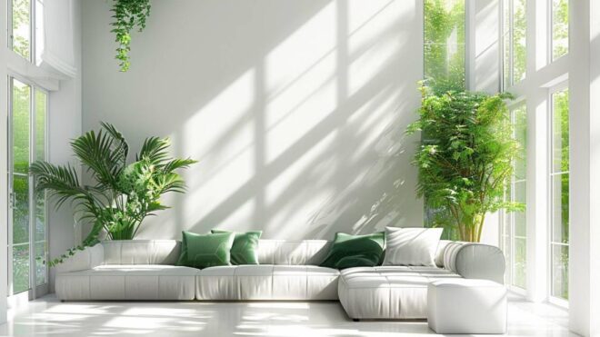 Comment décorer votre salon en vert et blanc pour un intérieur frais et moderne ?