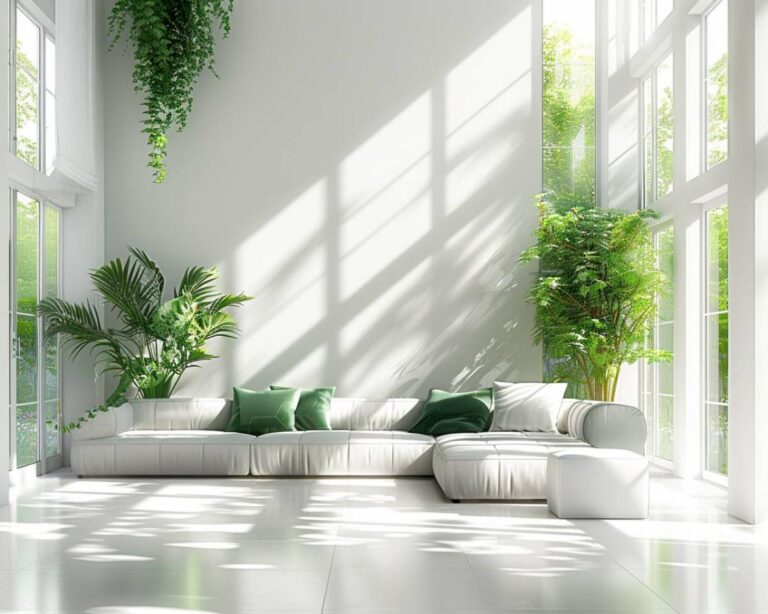 Comment décorer votre salon en vert et blanc pour un intérieur frais et moderne ?