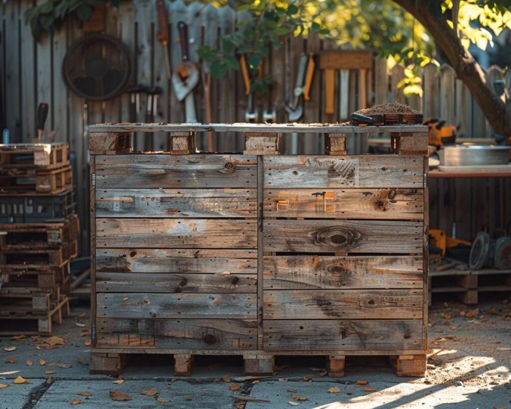 Comment fabriquer un meuble de rangement avec des palettes ?