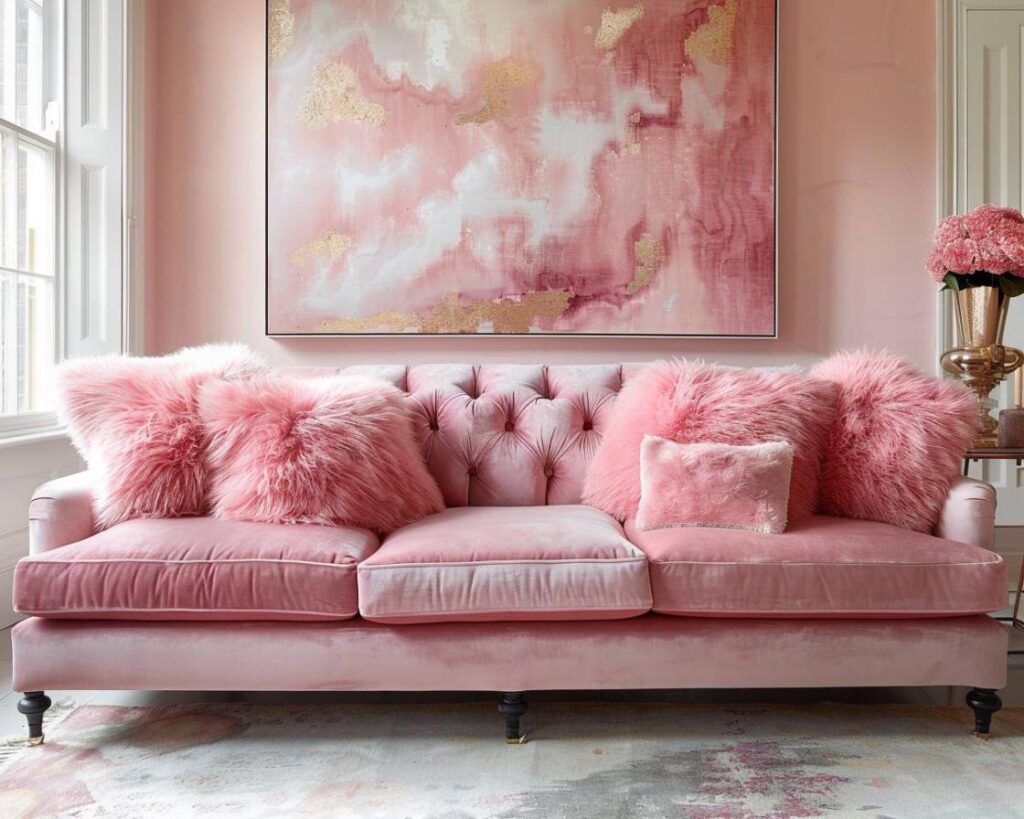 Comment intégrer la couleur rose dans votre déco de salon ?