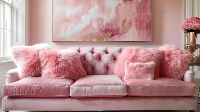 Comment intégrer la couleur rose dans votre déco de salon ?
