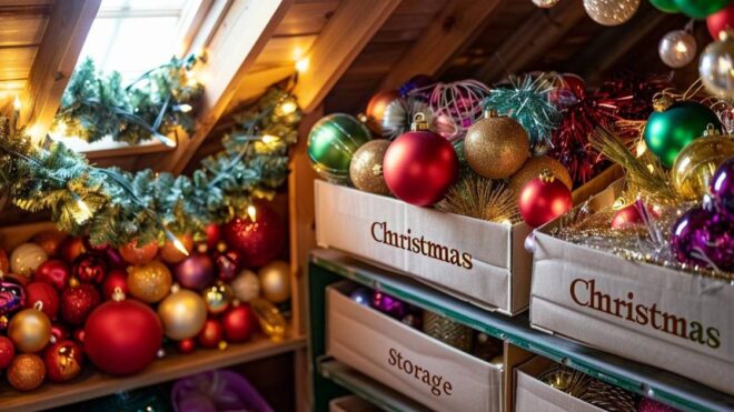 Comment optimiser le rangement de votre décoration de Noël pour l’année prochaine ?