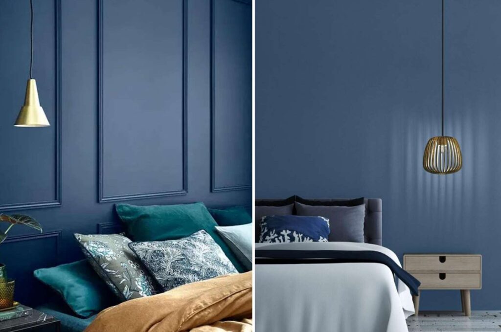 Comment intégrer un mur bleu nuit dans votre chambre pour une ambiance apaisante ?