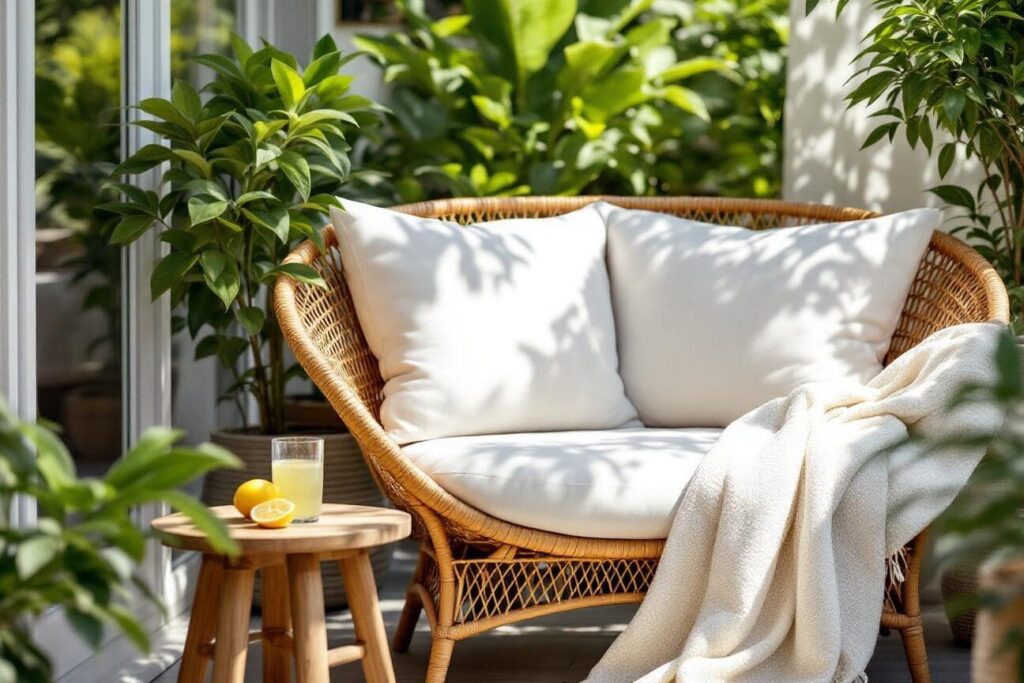 Comment intégrer une loveuse en rotin Gifi dans votre décoration intérieure ?
